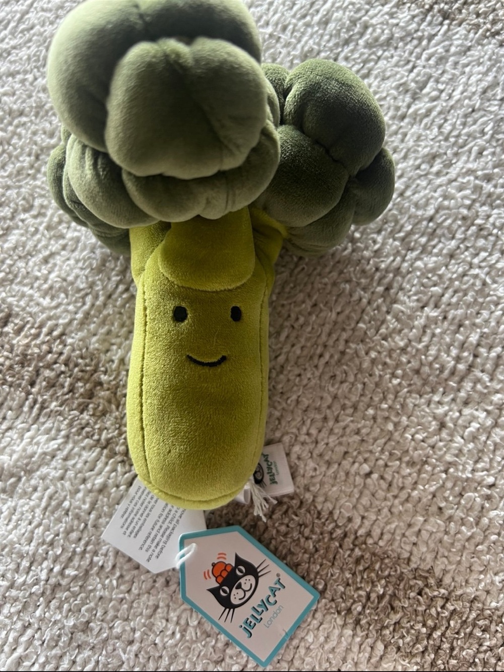 Jellycat Lime Green Plush Broccoli with Tag
